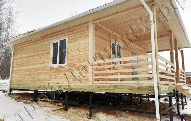 1 Брусовой дом 9,5×7.5, 71.25 м², Московская обл.,Серпуховский район, Деревня Лукьяново, СНТ «Заокская Долина» (7)